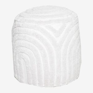 Nordic Furniture Group – Puff Buffy rund – Vit – Fotpallar & puffar – Från Homeroom