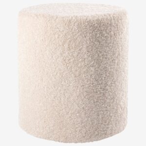 Nordic Furniture Group – Puff Shaun, dia 40 – Vit – Fotpallar & puffar – Från Homeroom