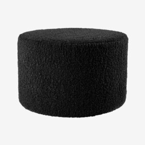 Nordic Furniture Group – Puff Shaun, dia 55 – Svart – Fotpallar & puffar – Från Homeroom