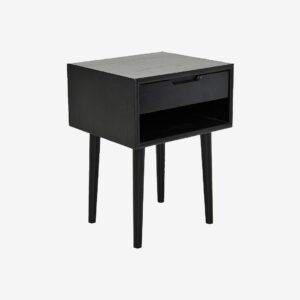 Nordic Furniture Group – Sängbord Emma lågt – Svart – Sängbord – Från Homeroom