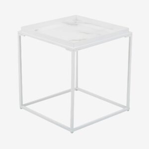 Nordic Furniture Group – Sidobord Grace, 42 x 42 cm – Vit – Småbord – Från Homeroom