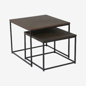 Nordic Furniture Group – Sidobord set Duett, fyrkant – Brun – Småbord – Från Homeroom