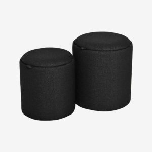 Nordic Furniture Group – Sittpuff Maiko, set om 2 – Svart – Fotpallar & puffar – Från Homeroom