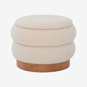Nordic Furniture Group – Sittpuff med förvaring Tilde – Beige – Fotpallar & puffar – Från Homeroom
