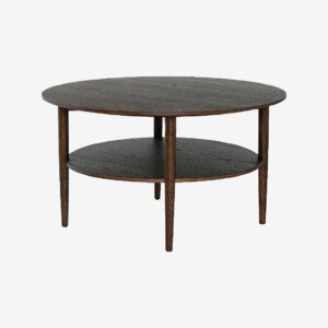 Nordic Furniture Group – Soffbord Kalmar med hylla, Ø90 – Brun – Soffbord – Från Homeroom