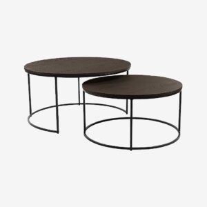 Nordic Furniture Group – Soffbord Natalie Ø85/S2 ek – Brun – Soffbord – Från Homeroom