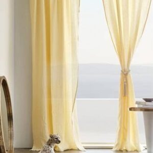 OLGA linnegardin 2-pack Ljusgul