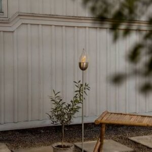 OLYMPUS solcellsfackla Rostfritt stål