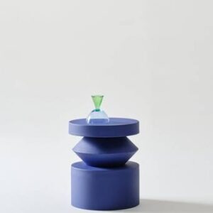 OMARA sidobord ø 34,5 cm Blå