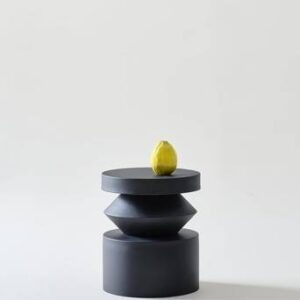 OMARA sidobord ø 34,5 cm Svart