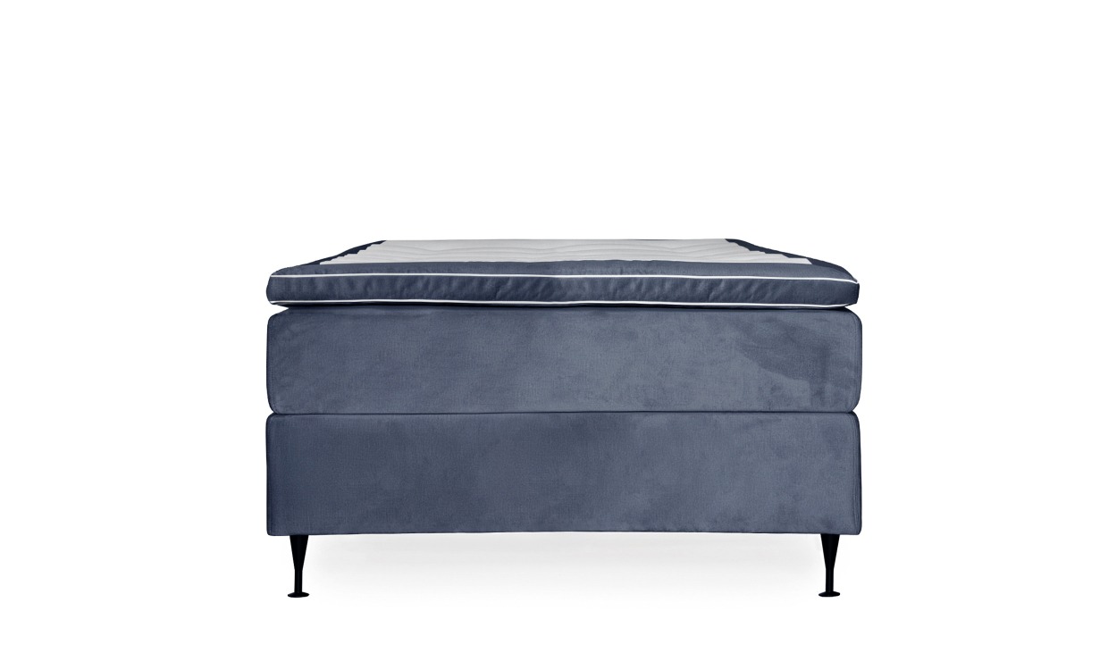 OPERA 120 Kontinentalsäng Sammet Blå