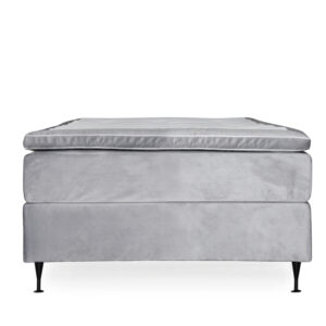 OPERA 120 Kontinentalsäng Sammet Ljusgrå