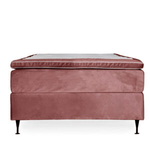 OPERA 120 Kontinentalsäng Sammet Rosa