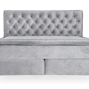 OPERA 140 Sängpaket Sammet Ljusgrå