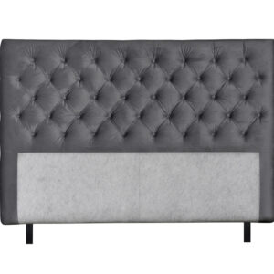 OPERA 160 Sänggavel Sammet Mörkgrå