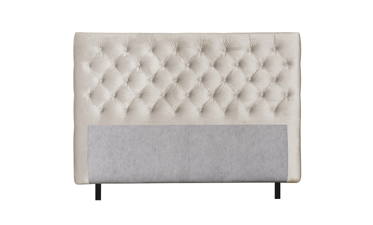 OPERA 180 Sänggavel Sammet Beige