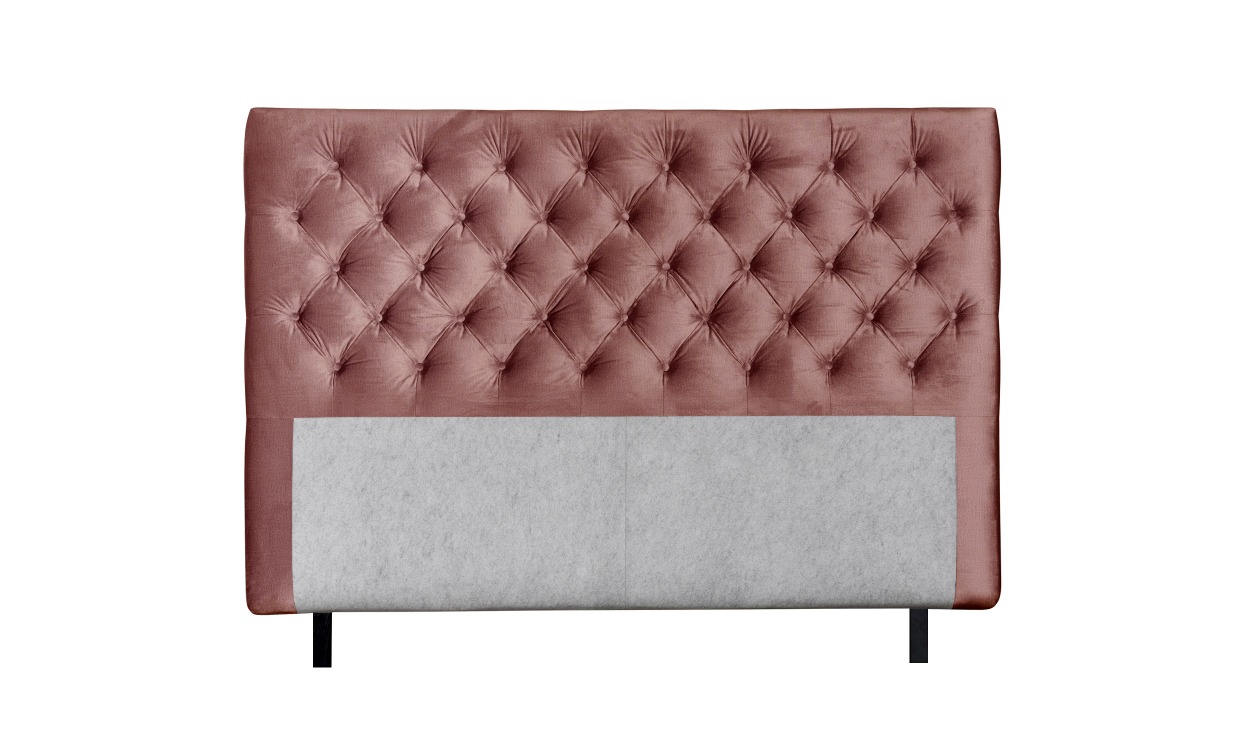 OPERA 180 Sänggavel Sammet Rosa