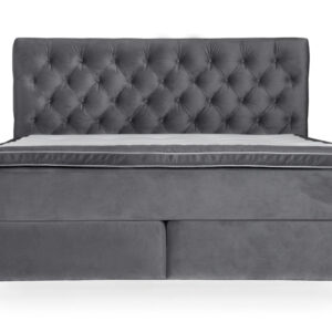 OPERA 180 Sängpaket Sammet Mörkgrå