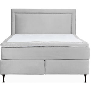 OPERA/PERLA Sängpaket 140 Sammet Ljusgrå