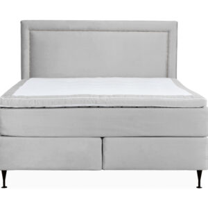 OPERA/PERLA Sängpaket 160 Sammet Ljusgrå