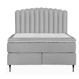 OPERA/PRIMO HIGH 140 Sängpaket Sammet Ljusgrå