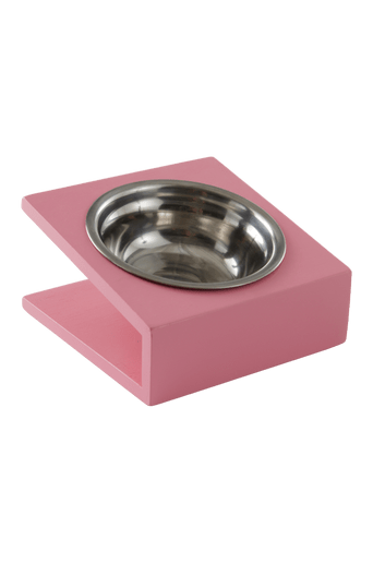 OTTIS hundmatskål/kattmatskål – enkel Rosa