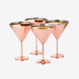 Oak & Steel – Martiniglas 4-pack – Rosa – Drinkglas & shotglas – Från Homeroom