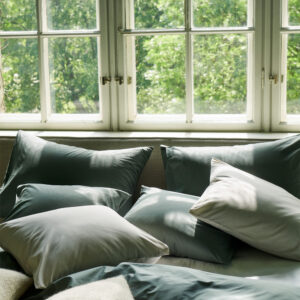 Ogland Naked Percale Örngott 60×80 Agave Green