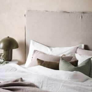 PALMA sänggavel 180 cm Linnebeige