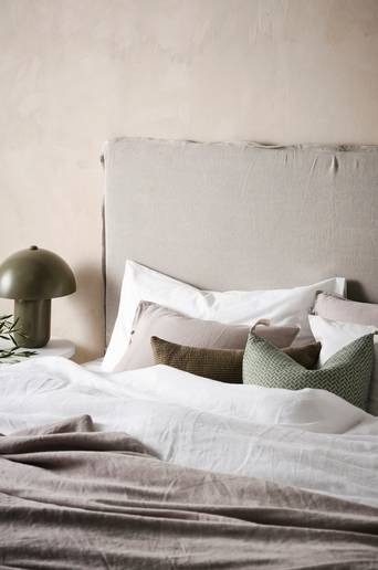 PALMA sänggavel 180 cm Linnebeige