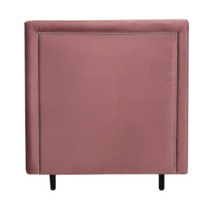 PERLA Sänggavel 120 Sammet Rosa