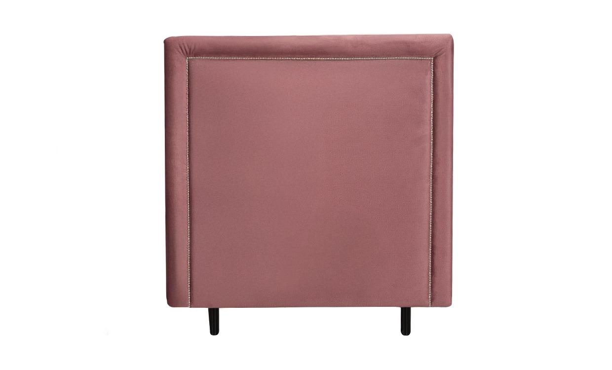 PERLA Sänggavel 140 Sammet Rosa