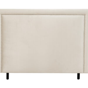 PERLA Sänggavel 180 Sammet Beige
