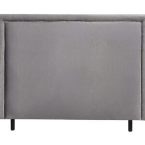 PERLA Sänggavel 180 Sammet Mörkgrå