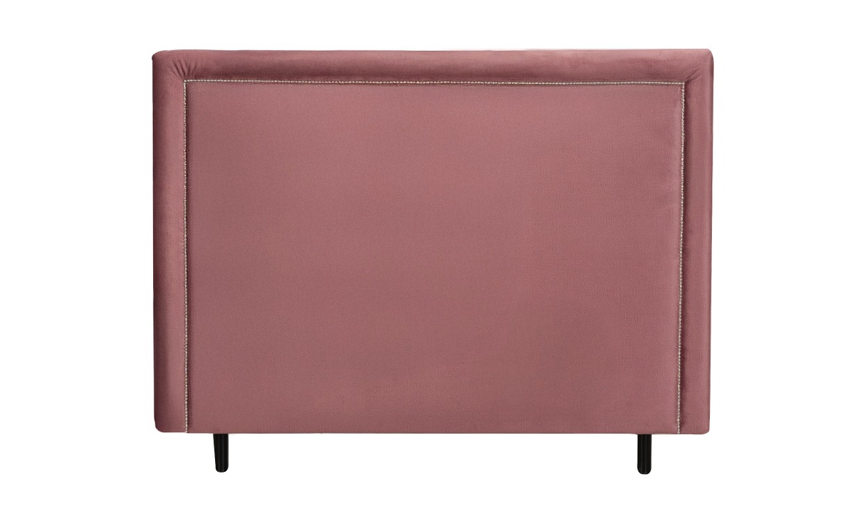 PERLA Sänggavel 180 Sammet Rosa