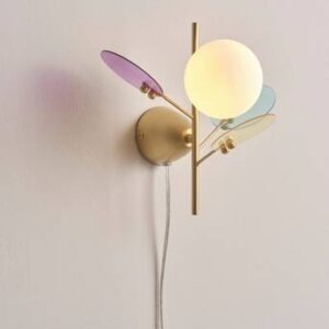 PETAL vägglampa Lila/blå/rosa