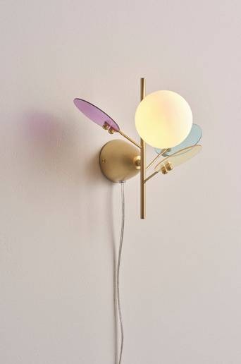 PETAL vägglampa Lila/blå/rosa