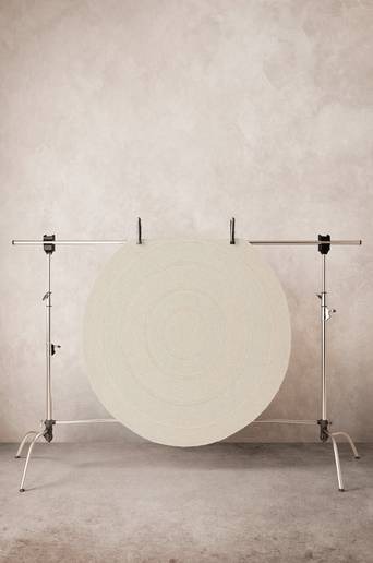 PONSAS ullmatta ø 150 cm Naturvit