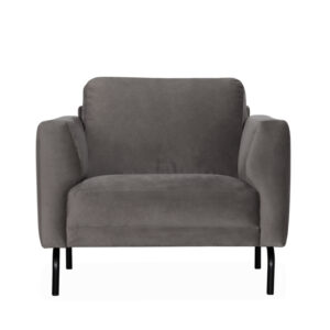 PORTOFINO Fåtölj Velvet Mörkgrå