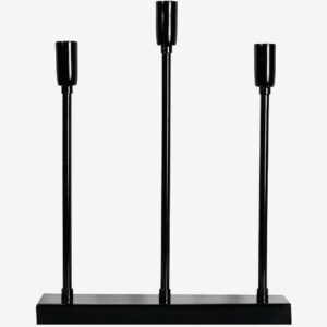 PR Home – Ljusstake Soft Christmas 3-Ljus 44cm – Svart – Adventsljusstakar – Från Homeroom