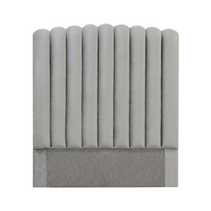 PRIMO 120 Sänggavel Sammet Ljusgrå