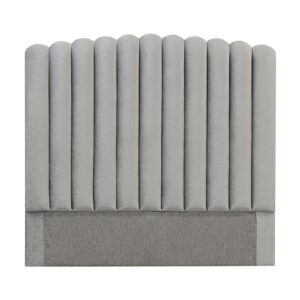 PRIMO 140 Sänggavel Sammet Ljusgrå