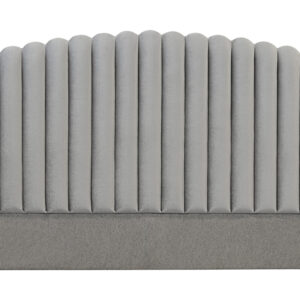 PRIMO 180 Sänggavel Sammet Ljusgrå