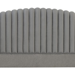 PRIMO 180 Sänggavel Sammet Mörkgrå