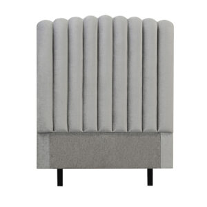 PRIMO HIGH 120 Sänggavel Sammet Ljusgrå