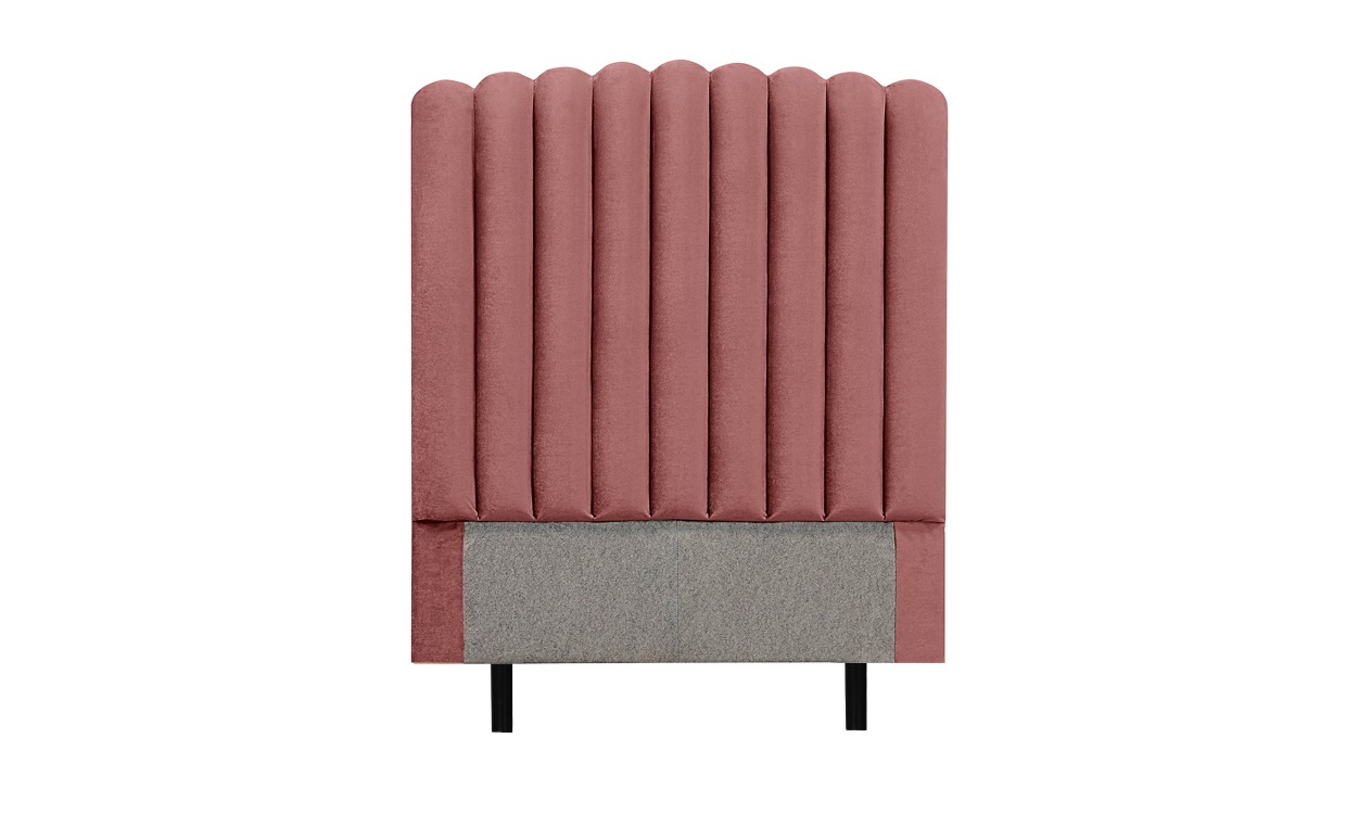 PRIMO HIGH 120 Sänggavel Sammet Rosa