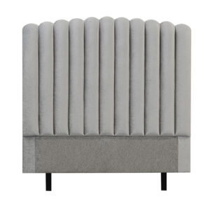 PRIMO HIGH 140 Sänggavel Sammet Ljusgrå