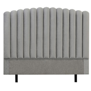 PRIMO HIGH 160 Sänggavel Sammet Ljusgrå