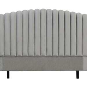 PRIMO HIGH 180 Sänggavel Sammet Ljusgrå