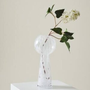 PRISSE glasvas Glas/vit